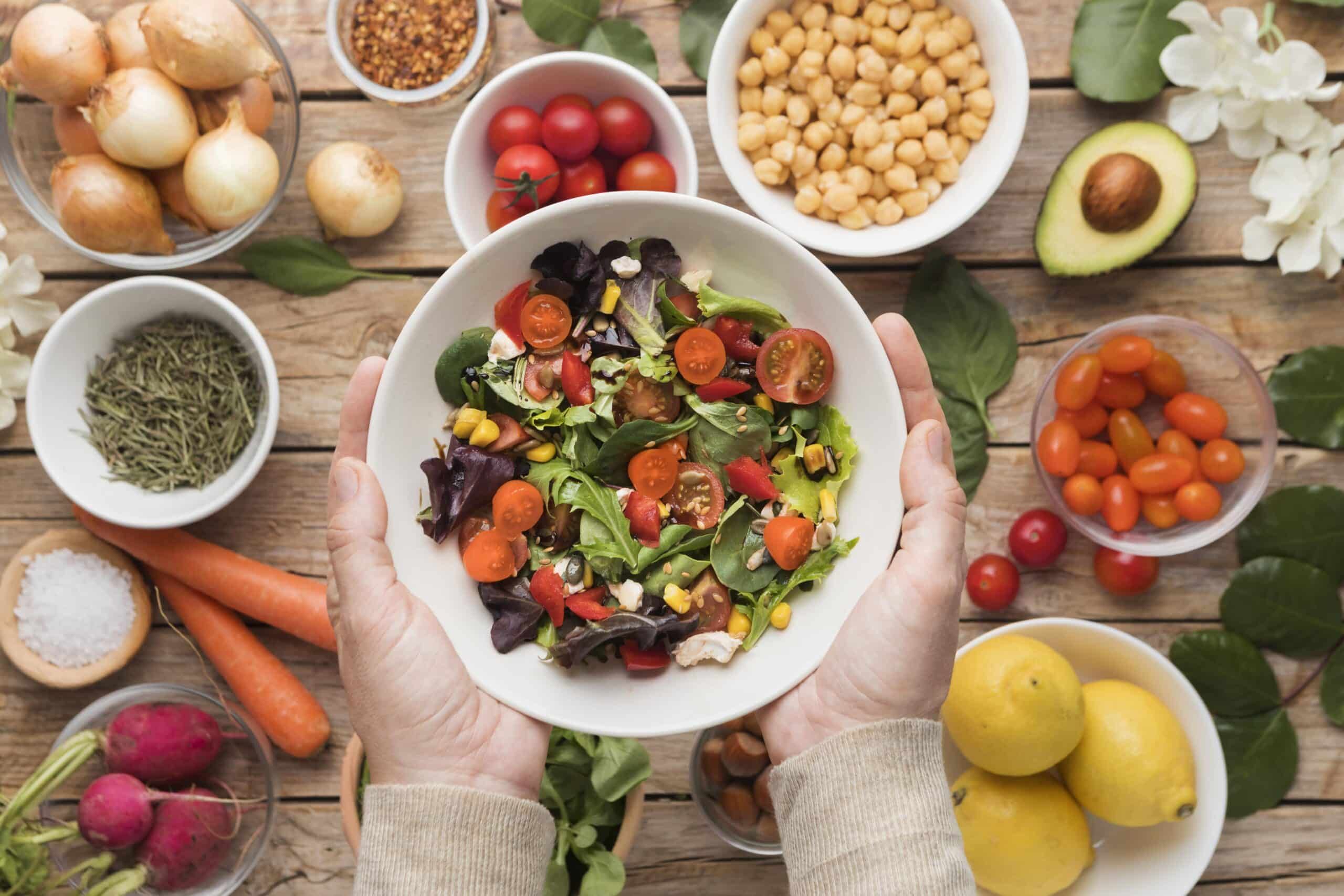 top view ingredients veggies salad scaled 5ff8607b