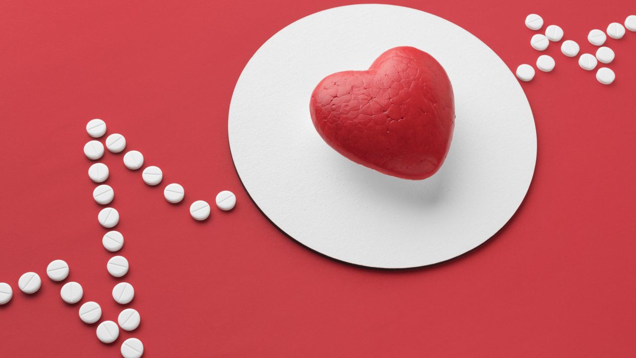 top view world heart day concept scaled a00b415d
