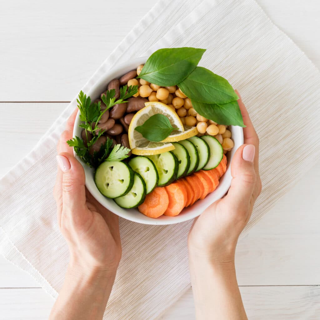 flat lay delicious healthy food concept