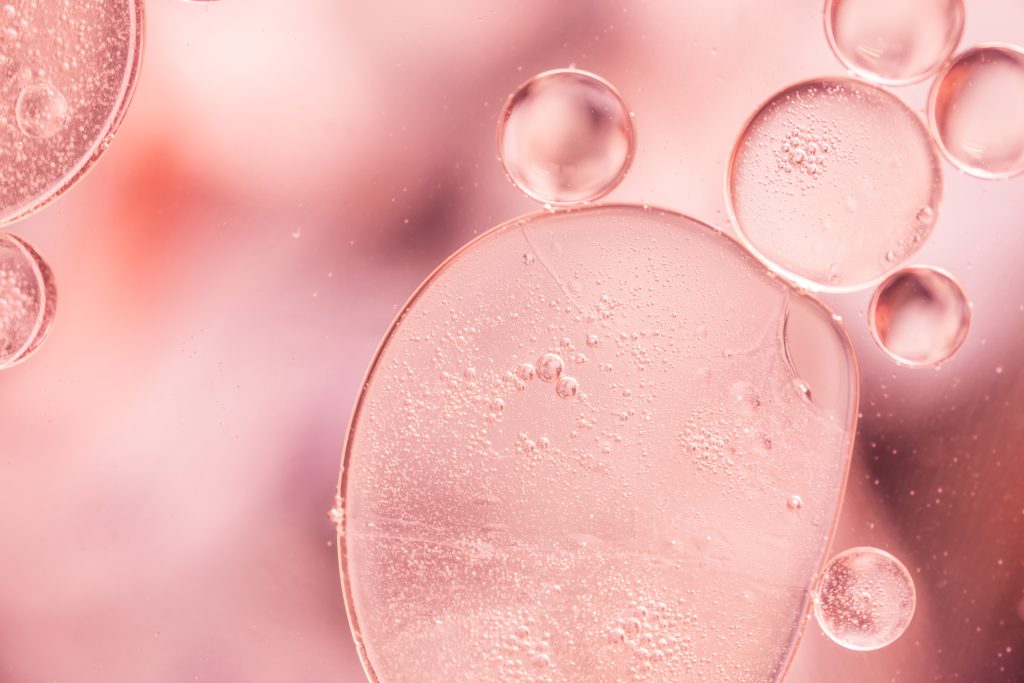 big pink abstract bubbles texture